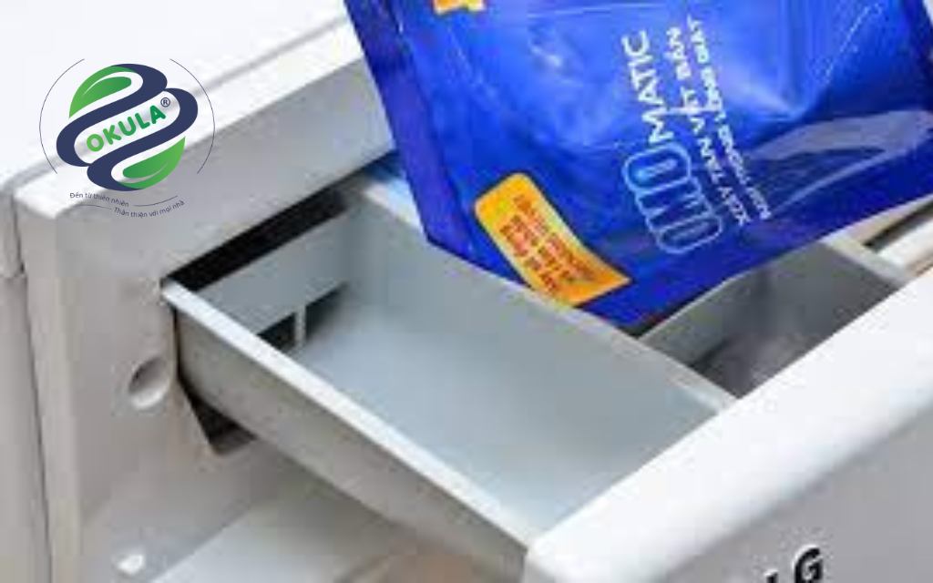 Hướng dẫn cách đổ nước giặt vào máy giặt cửa trên đúng cách, Cách đổ nước giặt vào máy giặt cửa trên đúng quy trình
