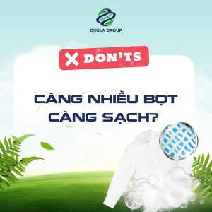 Càng nhiều bọt càng sạch?